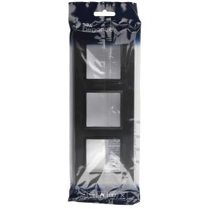 Рамка для розеток и выключателей ЭРА Elegance 14-5013-05 Classic, на 3 поста, антрацит