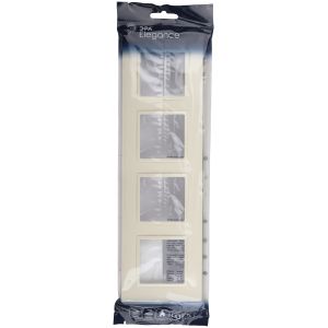 Рамка для розеток и выключателей ЭРА Elegance 14-5014-02 Classic, на 4 поста, слоновая кость