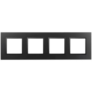 Рамка для розеток и выключателей ЭРА Elegance 14-5014-05 Classic, на 4 поста, антрацит