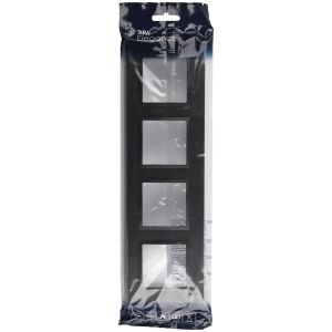 Рамка для розеток и выключателей ЭРА Elegance 14-5014-05 Classic, на 4 поста, антрацит