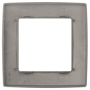 Рамка для розеток и выключателей ЭРА Серия 12 12-5001-16 на 1 пост, титан