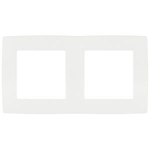 Рамка для розеток и выключателей ЭРА Серия 12 12-5002-01М на 2 поста, белый матовый Рамка для розеток и выключателей ЭРА Серия 12 12-5002-01М на 2 поста, белый матовый
