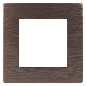 Рамка для розеток и выключателей ЭРА Серия 12 12-5101-13 на 1 пост, Сатин, бронза