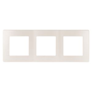 Рамка для розеток и выключателей ЭРА Серия 12 12-5103-15 на 3 поста, Сатин, перламутр