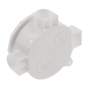 Распаячная коробка ЭРА  KOR-70-35-3-w открытой установки трехрожковая белая IP42