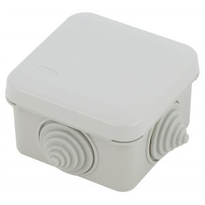 Распаячная коробка ЭРА KORz-70-70-40-4gv открытой установки 70х70х40мм защелк крышка 4 вставл сальника IP55 Распаячная коробка ЭРА KORz-70-70-40-4gv открытой установки 70х70х40мм защелк крышка 4 вставл сальника IP55