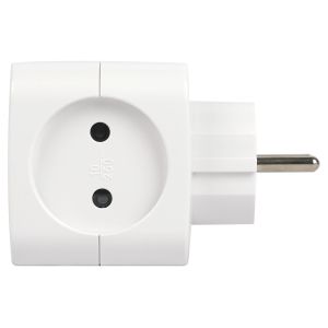 Разветвитель электрический ЭРА SP-2-USB-W на 2 розетки 220V + 2xUSB 2400mA, без заземл 10А (белый)