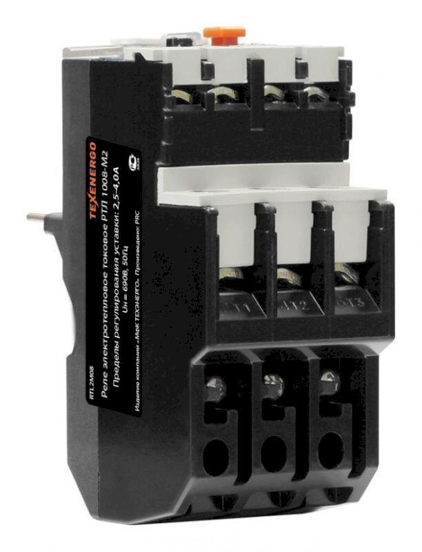 Реле эл. тепловое токовое РТЛ 1008-М2 (2,5-4А) Реле эл. тепловое токовое РТЛ 1008-М2 (2,5-4А)