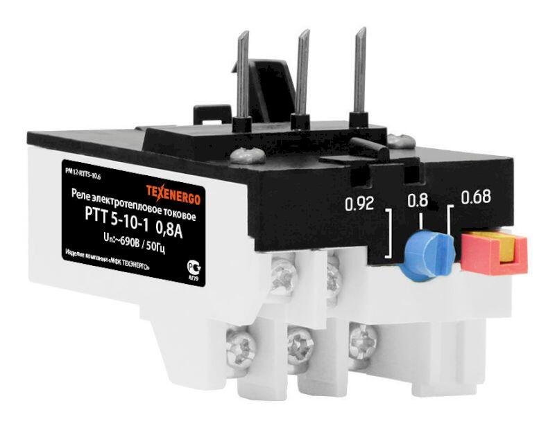 Реле эл. тепловое токовое РТТ 5-10 -1     0,8А   (0.68А-0.92А)