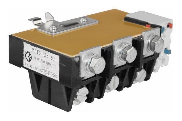 Реле эл. тепловое токовое РТТ 5-125 100 А (74-100А) Реле эл. тепловое токовое РТТ 5-125 100 А (74-100А)