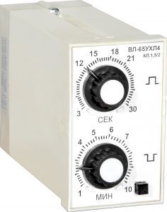Реле времени циклическое ВЛ-65 0,3…3мин 0,3…3мин 110/220В, ток контактов исполнительного реле 4А, 1з+1р, УХЛ4 Реле времени циклическое ВЛ-65 0,3…3мин 0,3…3мин 110/220В, ток контактов исполнительного реле 4А, 1з+1р, УХЛ4