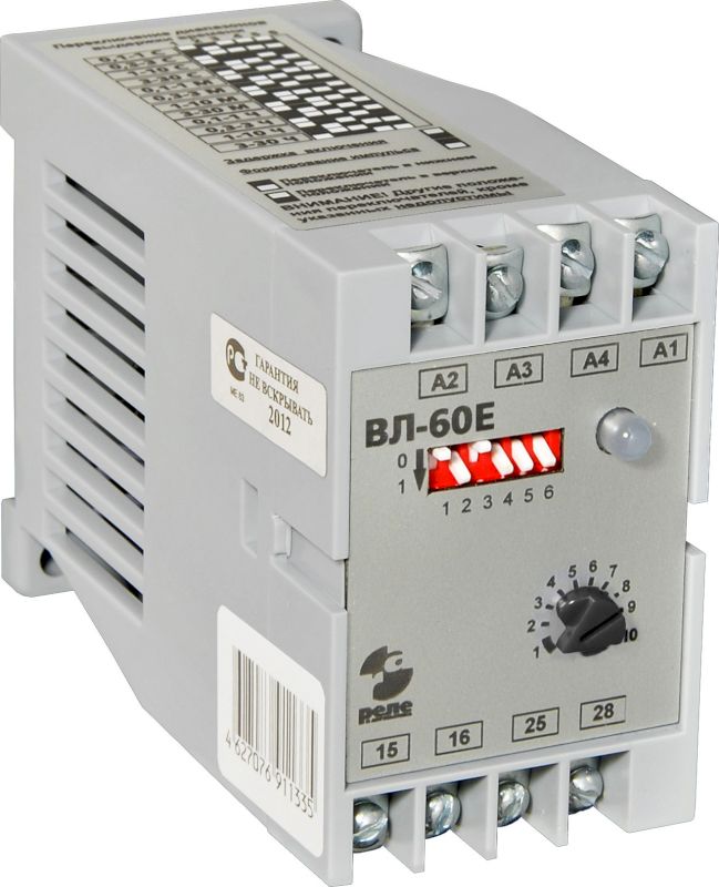 Реле времени ВЛ-60Е 0,1с...30ч, 24В 50Гц/пост., 110В 50Гц, 220В 50Гц, задержка на включение, отключение, ток контактов исполнительного реле 8А, 1з+1р, УХЛ4 Реле времени ВЛ-60Е 0,1с...30ч, 24В 50Гц/пост., 110В 50Гц, 220В 50Гц, задержка на включение, отключение, ток контактов исполнительного реле 8А, 1з+1р, УХЛ4