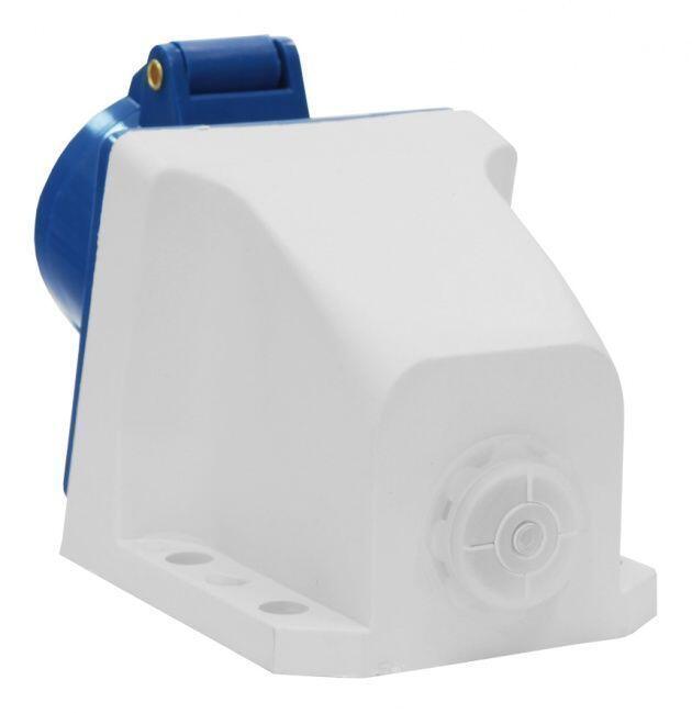 Розетка 113 стац. ОУ 2Р+PE       16А  220В   IP44