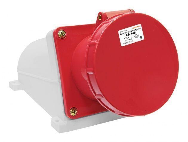 Розетка 145 стац. ОУ 3Р+PE+N 125А  380В    IP54