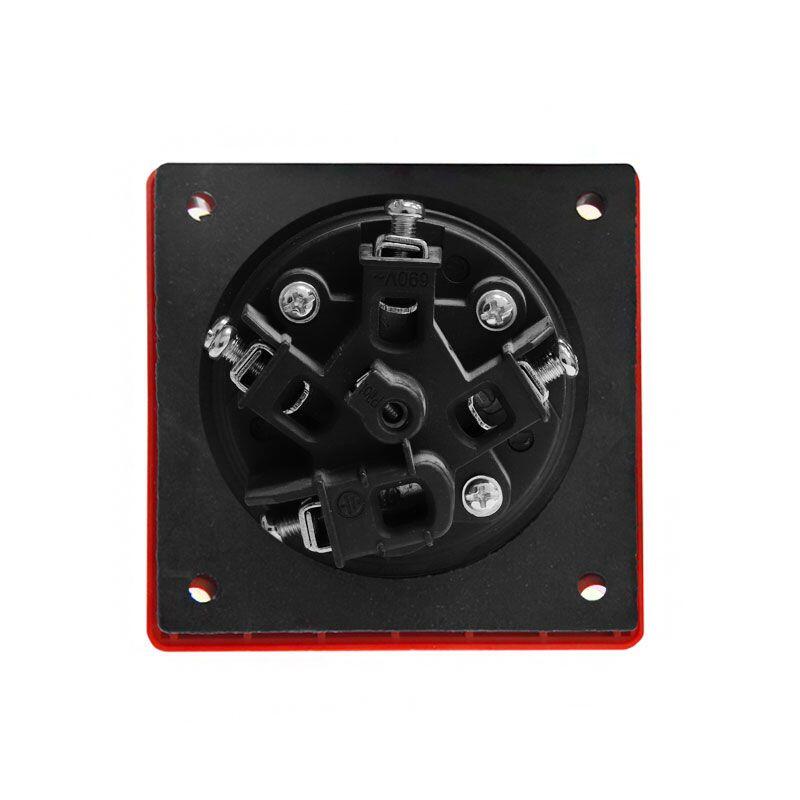 Розетка 3342 стац.  СУ 3P+PE         63А  380В  IP67