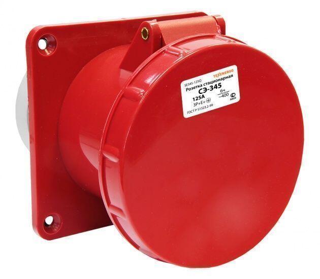 Розетка 345 стац. 3Р+Е+N 125А 380В (без основания)