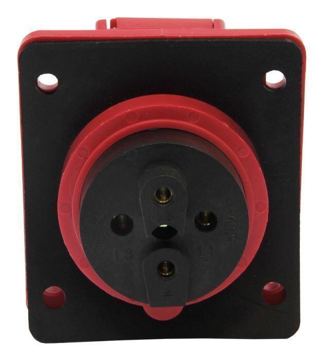 Розетка 414 стац. СУ 3Р+PE       16А  380В   IP44