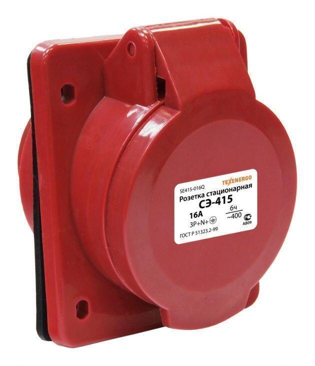 Розетка 415 стац. СУ 3Р+PE+N 16А 380В IP44 Розетка 415 стац. СУ 3Р+PE+N 16А 380В IP44