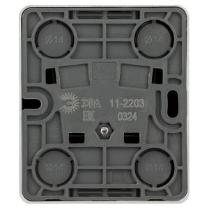 Розетка ЭРА Эксперт 11-2203-03 2P+E Schuko IP20 16A-250В ОУ алюминий