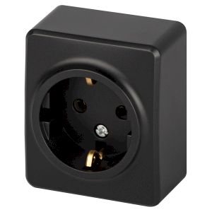 Розетка ЭРА Эксперт 11-2203-05 2P+E Schuko IP20 16A-250В ОУ антрацит Розетка ЭРА Эксперт 11-2203-05 2P+E Schuko IP20 16A-250В ОУ антрацит