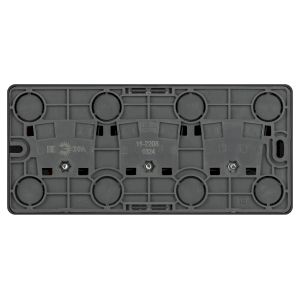 Розетка ЭРА Эксперт 11-2208-05 тройная с заземлением 3х2P+E Schuko, IP20, 16A-250В, ОУ, антрацит Розетка ЭРА Эксперт 11-2208-05 тройная с заземлением 3х2P+E Schuko, IP20, 16A-250В, ОУ, антрацит