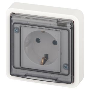 Розетка ЭРА Эксперт 11-2522-01 2P+E IP55, шторки, 16A-250В, СУ, белый Розетка ЭРА Эксперт 11-2522-01 2P+E IP55, шторки, 16A-250В, СУ, белый