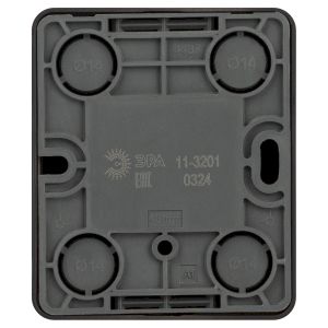 Розетка ЭРА Эксперт 11-3201-05 TV одиночная, IP20, ОУ, антрацит