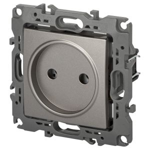 Розетка ЭРА Серия 12 12-2105-16 , 2P, 16А-250В, титан