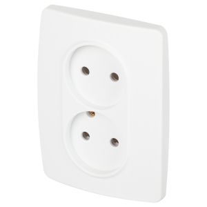 Розетка ЭРА Серия 12 12-2107-01М , 2X2P, 16А-250В, белый матовый Розетка ЭРА Серия 12 12-2107-01М , 2X2P, 16А-250В, белый матовый
