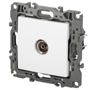 Розетка ЭРА Серия 12 12-3101-01М TV одиночная, белый матовый