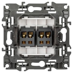 Розетка ЭРА Серия 12 12-3112-16 аудио двойная, титан Розетка ЭРА Серия 12 12-3112-16 аудио двойная, титан