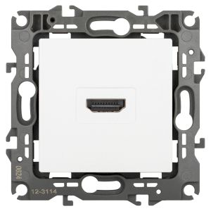 Розетка ЭРА Серия 12 12-3114-01М HDMI, белый матовый