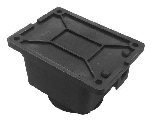 Розетка каучук. настенная 1-я с З/К  и  защитной крышкой