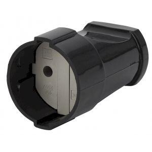 Rx1-B ЭРА Розетка кабельная б/з прямая 10A черная (24/384/4608) Rx1-B ЭРА Розетка кабельная б/з прямая 10A черная (24/384/4608)