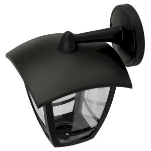 Садово-парковый светильник ЭРА ДБУ 07-8-002 Дели 2 черный 4 гранный настенный IP44 светодиодный 8Вт 3000K