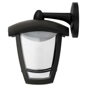 Садово-парковый светильник ЭРА ДБУ 07-8-002 Дели 2 черный 4 гранный настенный IP44 светодиодный 8Вт 3000K