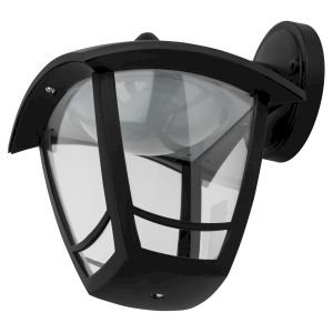 Садово-парковый светильник ЭРА ДБУ 07-8-002 Дели 2 черный 4 гранный настенный IP44 светодиодный 8Вт 3000K
