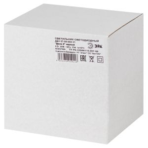 Садово-парковый светильник ЭРА ДБУ 07-8-004 Дели 4 черный 4 гранный настенный IP44 светодиодный 8Вт 6500K