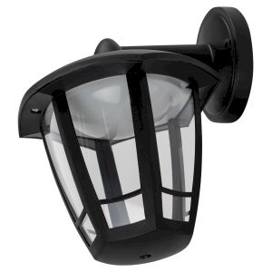 Садово-парковый светильник ЭРА ДБУ 07-8-006 Дели 3 черный 6 гранный настенный IP44 светодиодный 8Вт 3000K