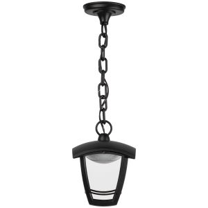 Садово-парковый светильник ЭРА ДСУ 07-8-001 Марсель черный 4 гранный подвесной IP44 светодиодный 8Вт 3000K