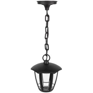 Садово-парковый светильник ЭРА ДСУ 07-8-002 Марсель 1 черный 6 гранный подвесной IP44 светодиодный 8Вт 3000K