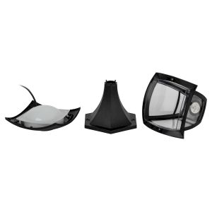 Садово-парковый светильник ЭРА ДТУ 07-8-001 Валенсия черный 4 гранный напольный IP44 светодиодный 8Вт 3000K