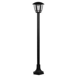 Садово-парковый светильник ЭРА ДТУ 07-8-004 Валенсия 3 черный 6 гранный напольный IP44 светодиодный 8Вт 3000K