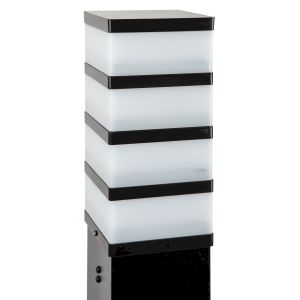 Садово-парковый светильник ЭРА ИНОКС-8410 напольный черный IP54 Е27 max60Вт