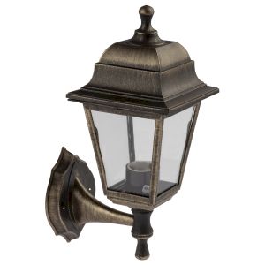 Садово-парковый светильник ЭРА НБУ 04-60-001 бронза 4 гранный настенный IP44 Е27 max60Вт Садово-парковый светильник ЭРА НБУ 04-60-001 бронза 4 гранный настенный IP44 Е27 max60Вт