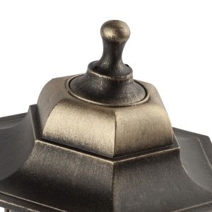 Садово-парковый светильник ЭРА НБУ 06-60-001 бронза 6 гранный настенный IP44 Е27 max60Вт Садово-парковый светильник ЭРА НБУ 06-60-001 бронза 6 гранный настенный IP44 Е27 max60Вт