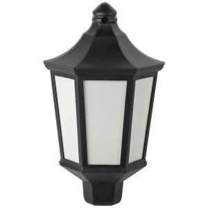 Садово-парковый светильник ЭРА НБУ 06-60-003 Ника 60Вт черный белое основание матовый