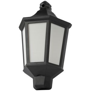 Садово-парковый светильник ЭРА НБУ 06-60-003 Ника 60Вт черный белое основание матовый