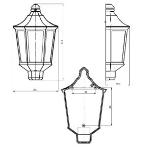 Садово-парковый светильник ЭРА НБУ 06-60-003 Ника 60Вт черный прозрачный Садово-парковый светильник ЭРА НБУ 06-60-003 Ника 60Вт черный прозрачный