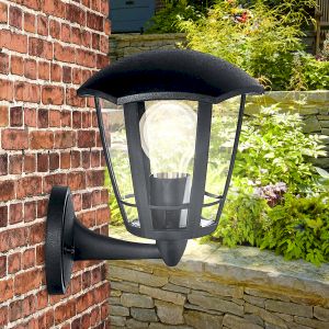 Садово-парковый светильник ЭРА НБУ 07-40-003 Дели 1 черный 6 гранный настенный IP44 Е27 max40Вт Садово-парковый светильник ЭРА НБУ 07-40-003 Дели 1 черный 6 гранный настенный IP44 Е27 max40Вт